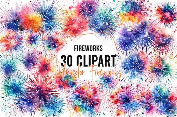 Download New Year Fireworks Clipart - New year Collection